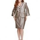 PLUS SIZE OUTFIT EVENING (JACKET & SKIRT) NINE WEST KNEE LENGTH SKIRT
