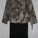 PLUS SIZE SUIT (JACKET & SKIRT) EVAN PICONE BOTH BLACK; SLIMMING SKIRT 20W