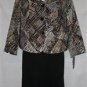 PLUS SIZE SUIT (JACKET & SKIRT) EVAN PICONE BOTH BLACK; SLIMMING SKIRT 20W