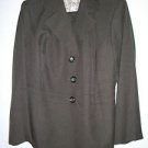 PLUS SIZE SUIT CAREER (JACKET & PANTS) SUIT STUDIO DARK BROWN 16W