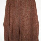 PLUS SIZE SKIRT CAREER JONES NEW YORK WOOL KNEE LENGTH PLEATED RUST  14W