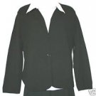 PLUS SIZE SWEATER JONES NEW YORK CAREER  BUTTON FRONT BLACK 3X