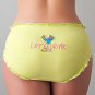 PLUS SIZE PANTY BY CACIQUE RUFFLE COTTON HIPSTER " LET ME DRINK" 18/20