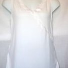 PLUS SIZE BLOUSE CAREER OR CASUAL LANE BRYANT SLEEVELESS  LACE  WHITE 18/20