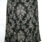 PLUS SIZE SKIRT CASUAL JONES NEW YORK GRAY AND BLACK LINED 20W