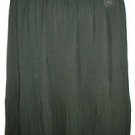 PLUS SIZE SKIRT LANE BRYANT CHIFFON PLEATED BLACK 26/28