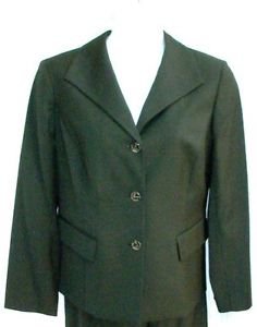 PLUS SIZE JACKET CAREER JONES NEW YORK STRETCHED LAUREL(DARK GREEN) 18W