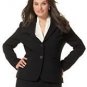 PLUS SIZE JACKET JONES NEW YORK LINED BLACK 2 BUTTON CLOSURE 18W
