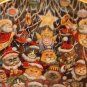 1992 Franklin Mint Collectible Plate SANTA CLAWS Cats Bordered in 24 Karat Gold