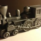 Vintage Pewter 1974 Banthrico Steam Engine Train Money Bank Beautiful Collectors