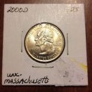 2000 D Massachusetts USA State Quarter Uncirculated BU