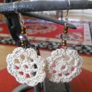 Flower crochet earring, Lace earring