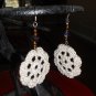 Flower crochet earring, Lace earring
