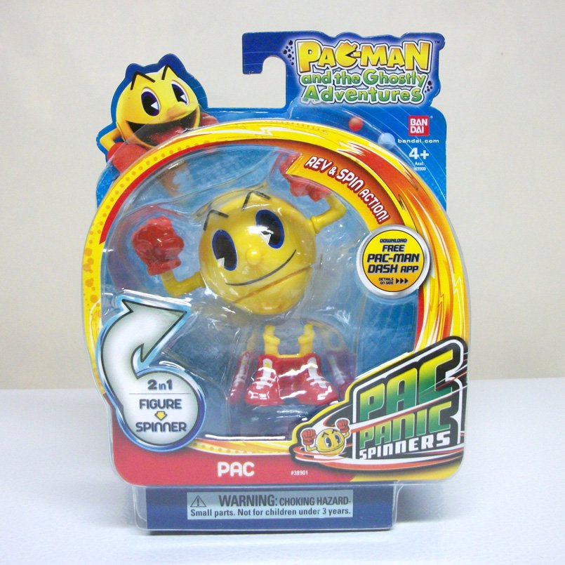 Pac-Man figure Pac Panic Spinners and the Ghostly Adventures Ban Dai ...