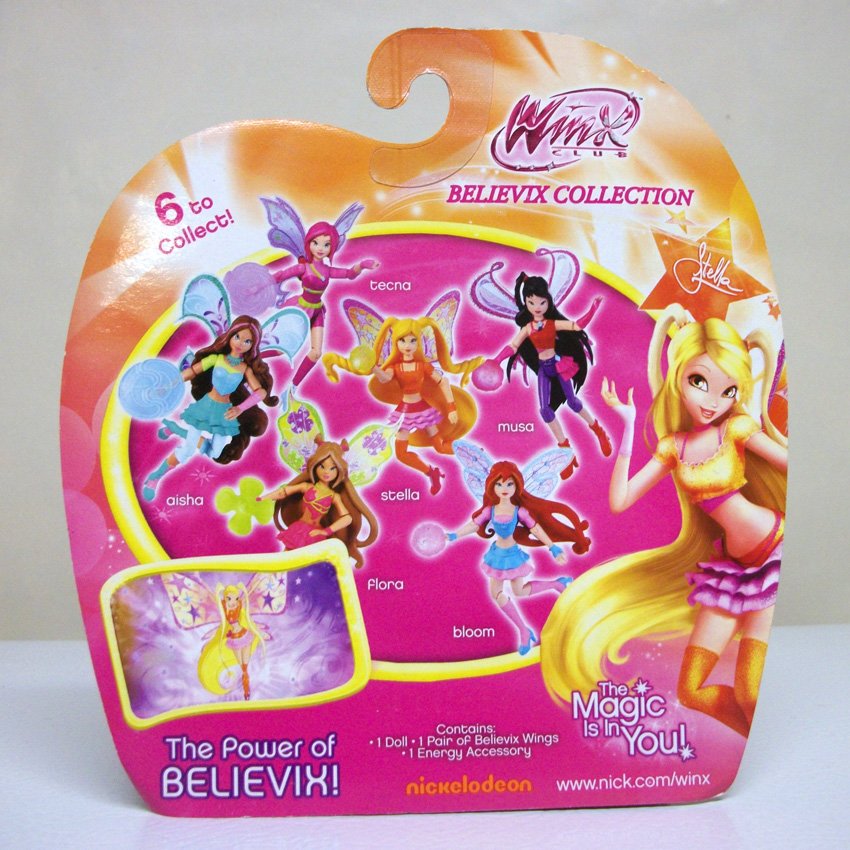 Winx Club Stella Fairy Believix Collection Figure Doll Nickelodeon Jakks Pacific