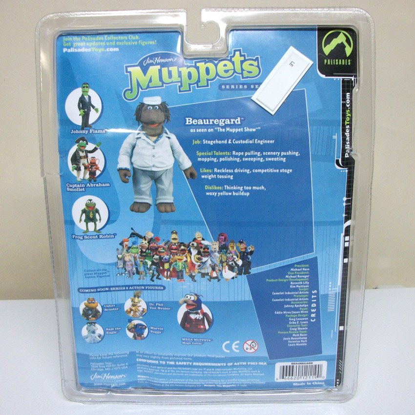 2004 Muppet Show Beauregard figure Series 7 janitor stagehand Palisades ...