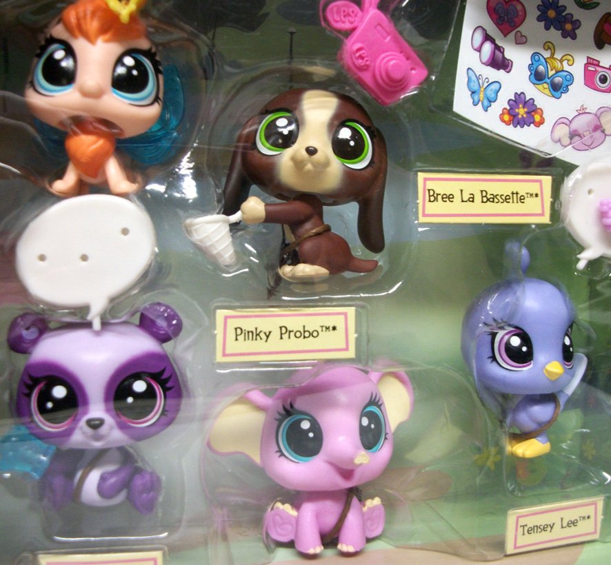 Littlest Pet Shop Chasing Butterflies 5-pack set pets in the city #254 ...