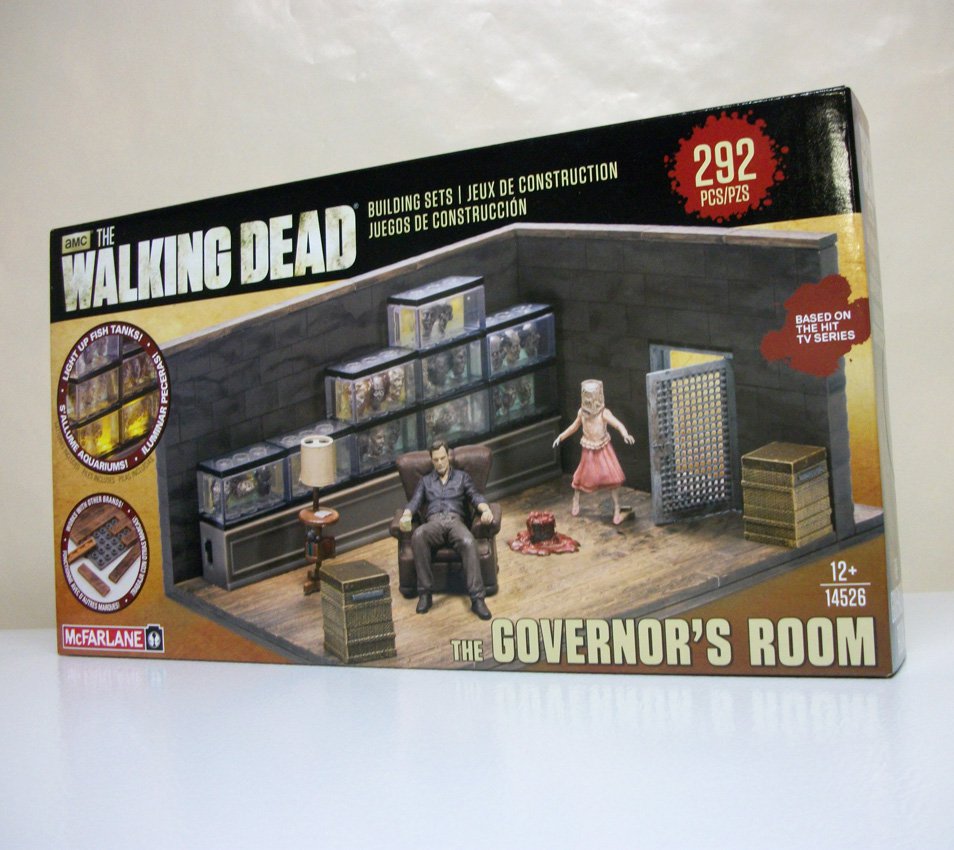 the walking dead the governor's room building set