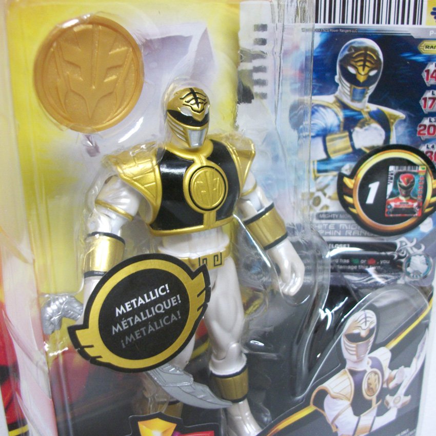 4 White Ranger Power Rangers 20 Metallic Force Mighty