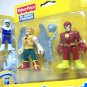 Hawkman & Flash Capt Cold 2-pk DC Super Friends Imaginext justice league captain Fisher Price 2010