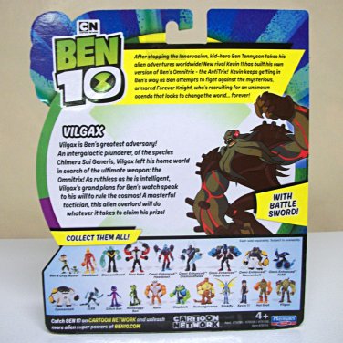 Ben 10 villain Vilgax w/ battle sword squid alien cthulhu figure ...