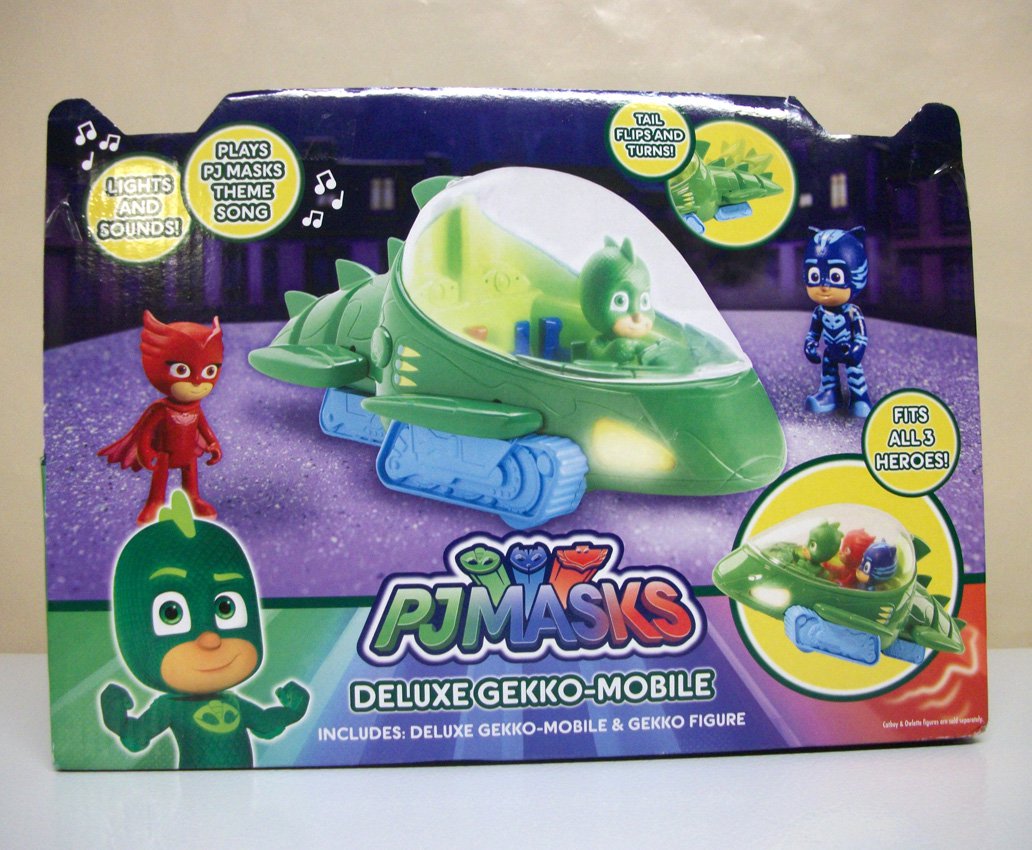 Dlx Gekko Mobile PJ Masks vehicle pre-school figure deluxe ship 2 gecko ...