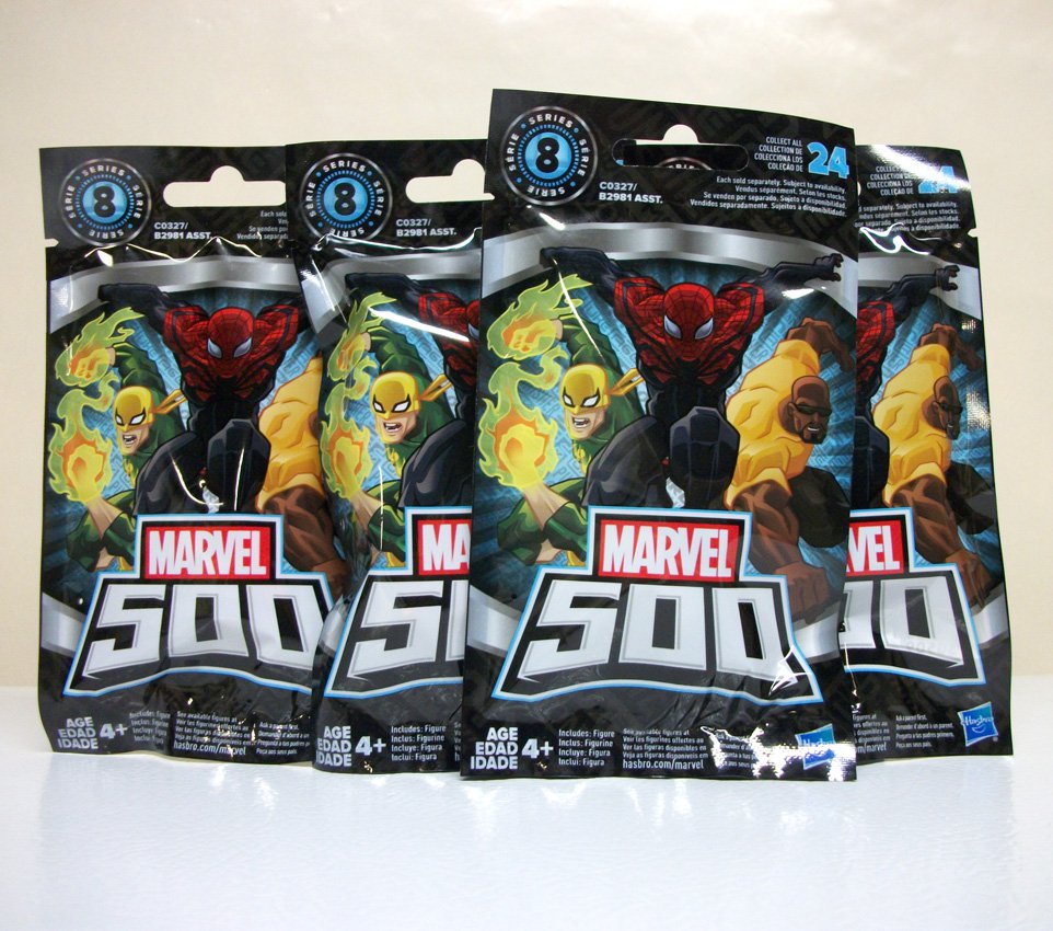 Marvel 500 Lot of 4 Series 8 blind-bag mini figures new sealed unopened ...