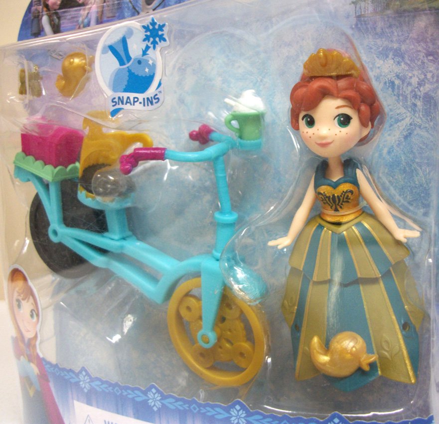 Frozen Elsa & Anna Little Kingdom Lot of 3 playsets throne bicycle mini ...