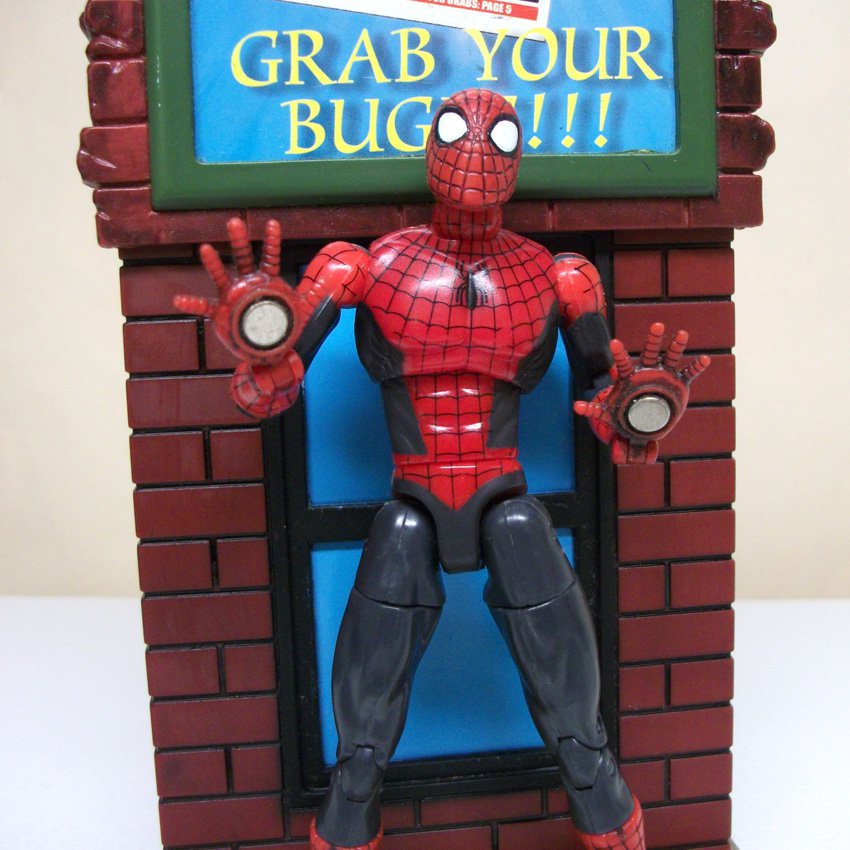 spiderman magnetic playset