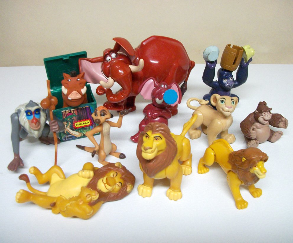 Lot of 11 Lion King & Tarzan Disney toys McDonalds Happy Meal Burger King