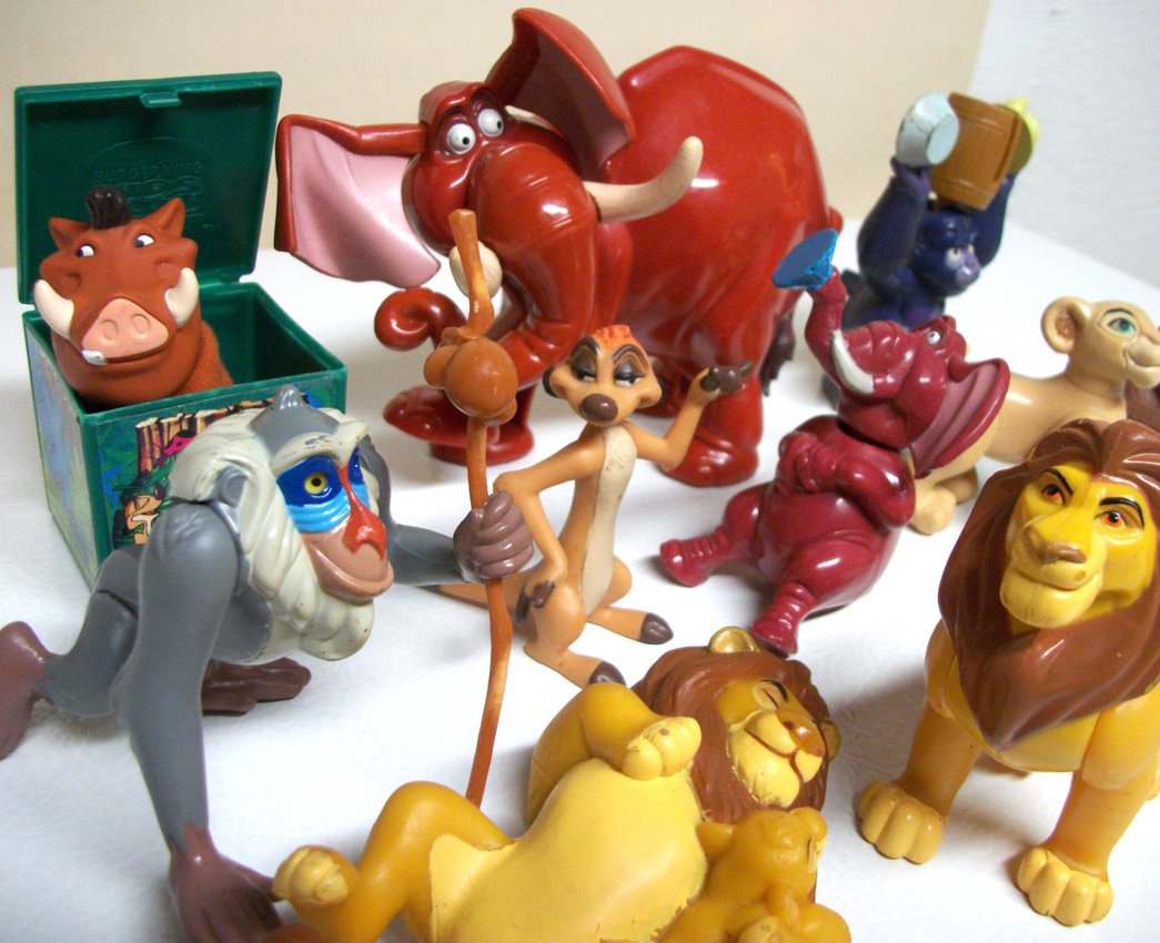 Lot of 11 Lion King & Tarzan Disney toys McDonalds Happy Meal Burger King