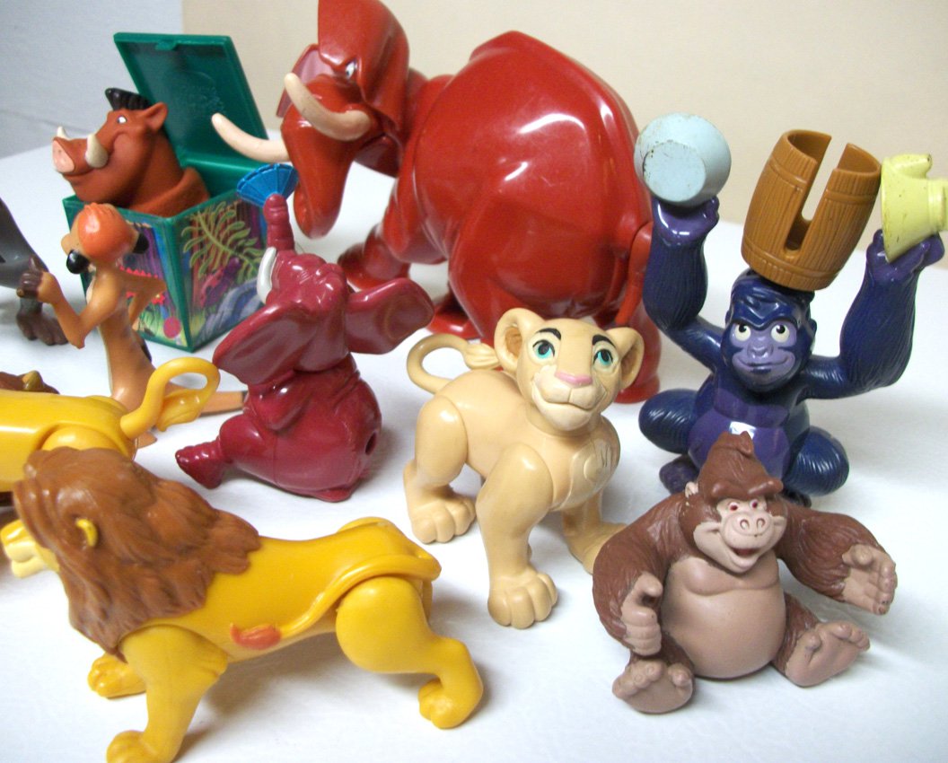 Lot of 11 Lion King & Tarzan Disney toys McDonalds Happy Meal Burger King