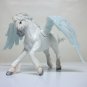 Pegasus pvc Safari Ltd 5.5" long x 8" wide mythical winged wings unicorn white horse figure