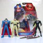 Man of Steel 4" lot Jor-El General Zod Kryponian Invasion DC armor superman target Mattel 2013