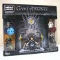 Game of Thrones The Iron Throne playset black series 4 minifigures 258 pc GoT Mega Construx 2019