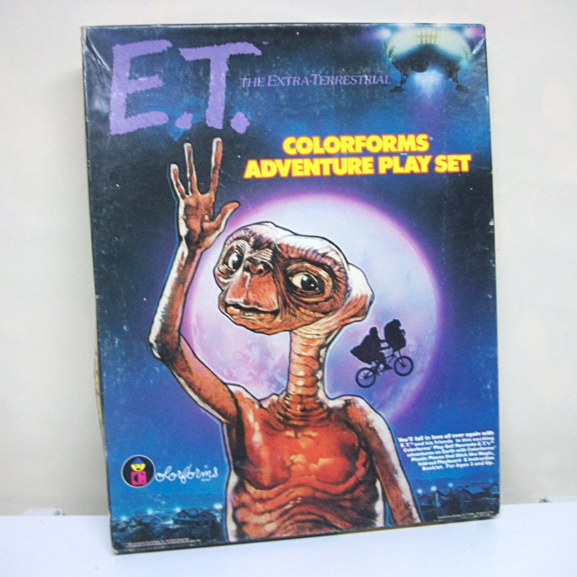 E.T. Colorforms 1982 vintage play set adventure the extra terrestrial ...