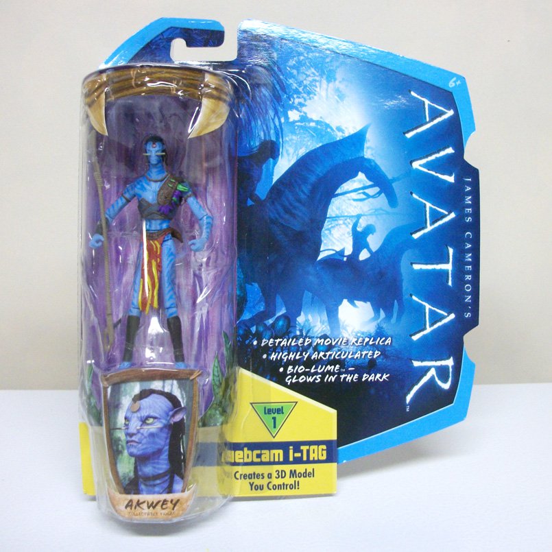 Akwey Avatar 4" Figure Na'vi Warrior James Cameron's Movie Mattel 2009