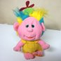 1989 Cousin Rowdy Hobnobbins 9" doll vintage plush 1980s pink troll hair beanie Playskool