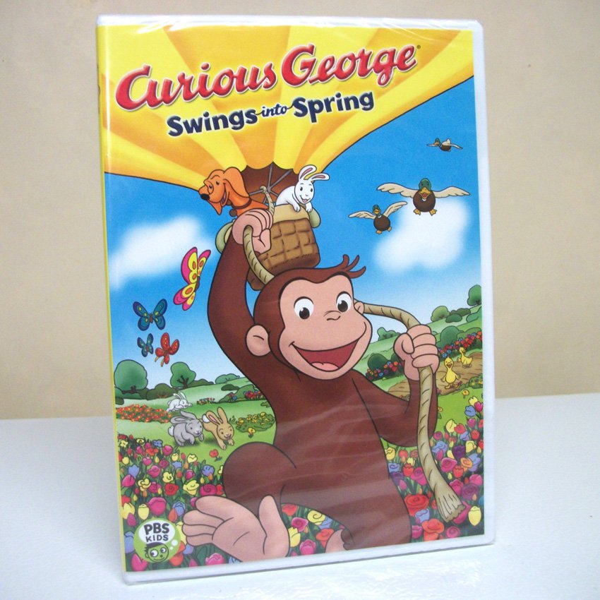 Curious George Swings into Spring DVD kids monkey adventure animated ...