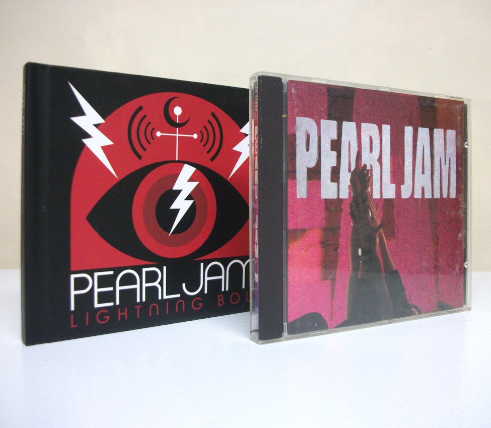 Pearl Jam Lightning Bolt & Ten CD lot used alt rock albums music eddie