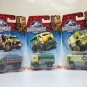 Jurassic World Lot of 3 Travel Tracker Mauler Hauler Desert Thunder V16 vehicles Matchbox 2015