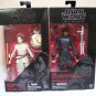 Star Wars Black 6" Rey w/ BB-8 & Finn lot of 2 force awakens last jedi first order disguise Hasbro