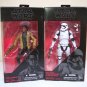 Star Wars Black 6" Stormtrooper & Finn lot of 2 force awakens first order trooper figure Hasbro 2015