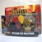 Ryujin vs Bolthor 2-pack Battle Wheels fighter robot figure pull back vehicle Johnny Lightning 2007