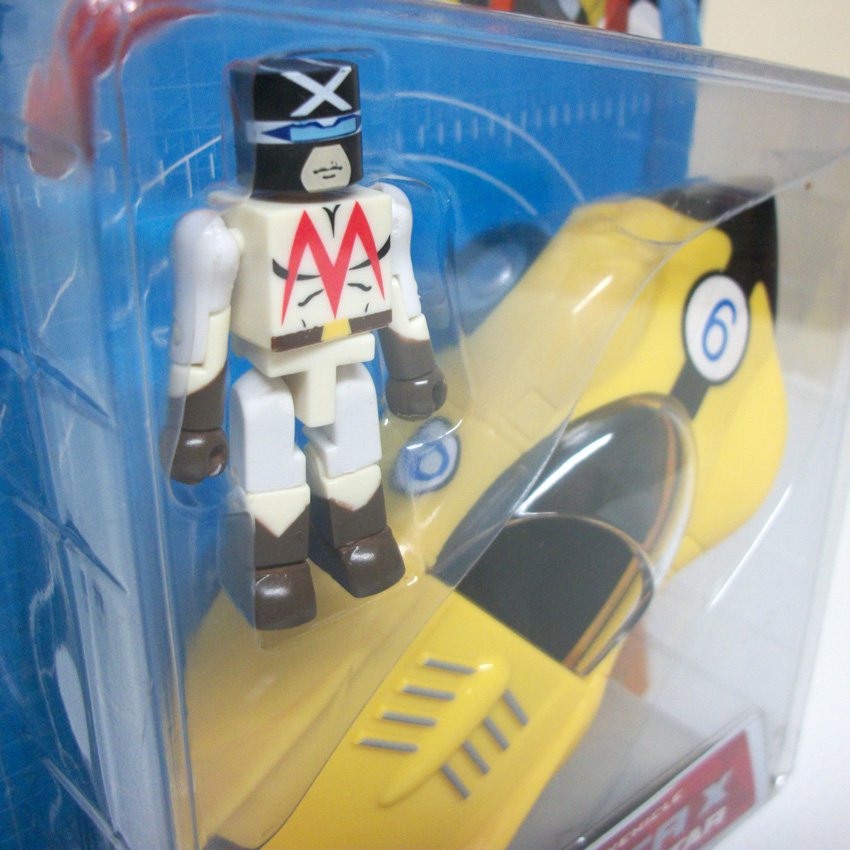 2006 Speed Racer Minimates Racer X With Shooting Star Car Art Asylum