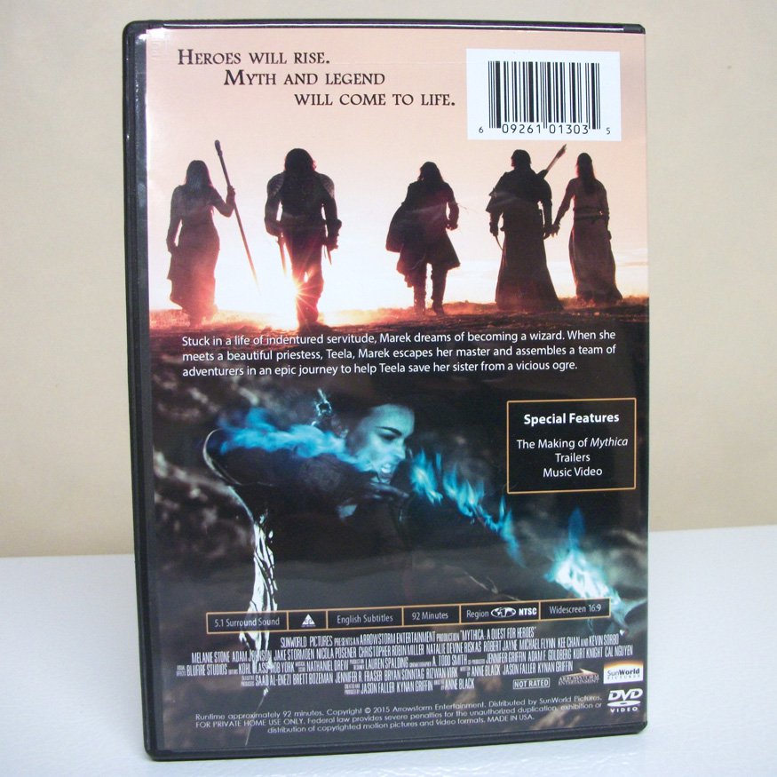 Mythica A Quest for Heroes DVD action fantasy lord of the rings melanie ...