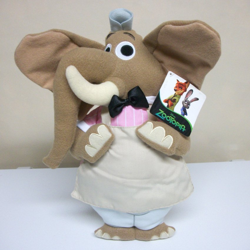 Zootopia plush new Jerry Jumbeaux Jr pillow pals tags elephant ice ...