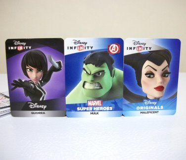 Hulk Maleficent Quorra web code Marvel Disney Infinity 2.0 3.0 card lot avengers tron new unused