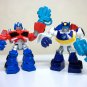Optimus Prime & Chase lot of 2 toys Transformers Playskool Heroes Rescue Bots police chunky Hasbro