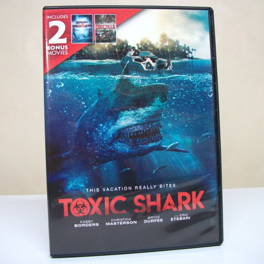 Toxic Shark DVD 3 movie collection horror movie kabby borders croczilla ...